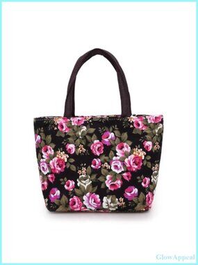 Durable Canvas Bucket Bag Zipper Shoulder Bag Women